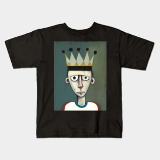 Footballer In A Crown Kids T-Shirt